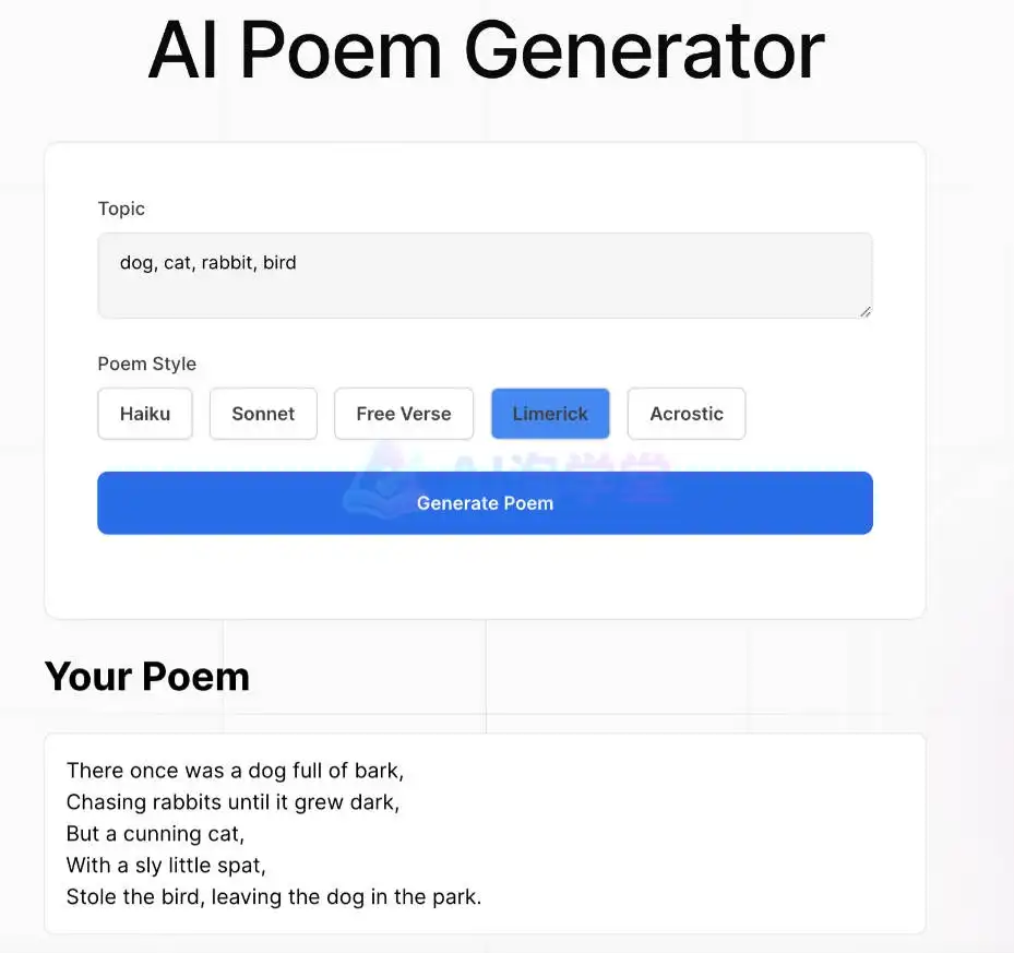 AI Poem Generator