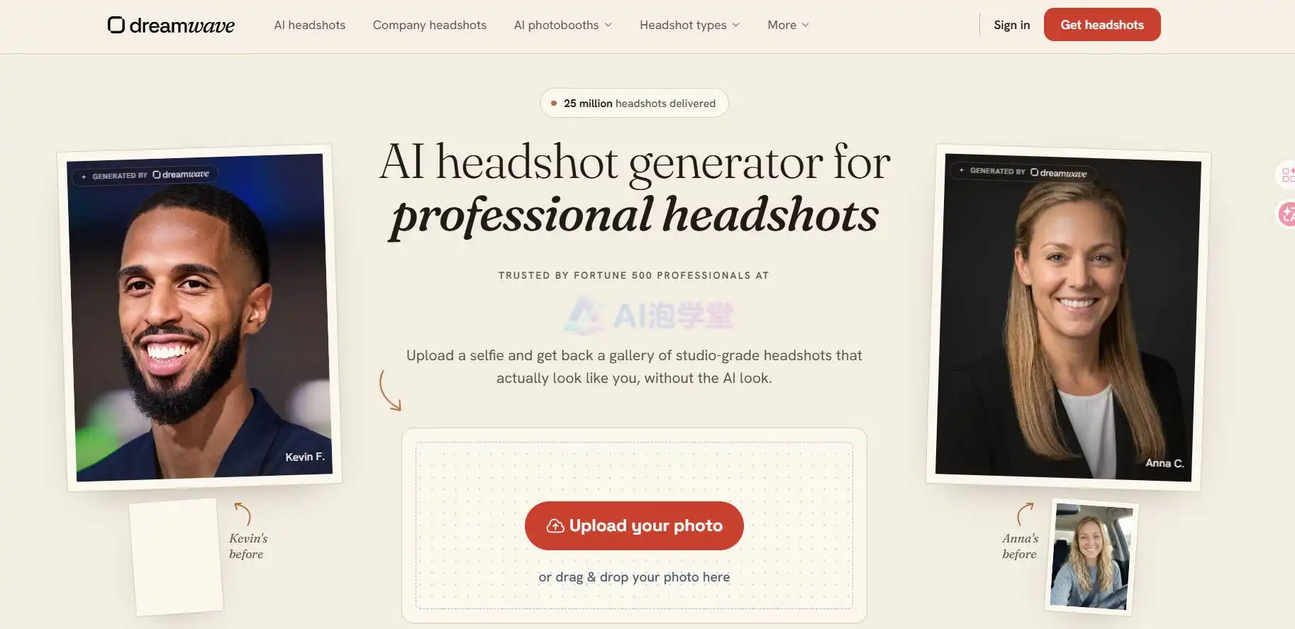 DreamWave AI Headshots - 用AI轻松生成专业头像,告别尴尬证件照 DreamWave AI Headshots - 用AI轻松生成专业头像,告别尴尬证件照