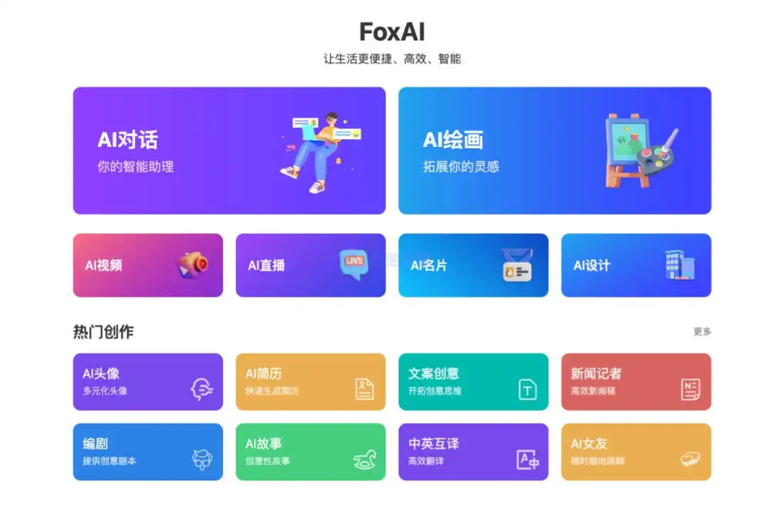 FoxAi - 让小白也能秒出大片的AI绘画助手 FoxAi - 让小白也能秒出大片的AI绘画助手